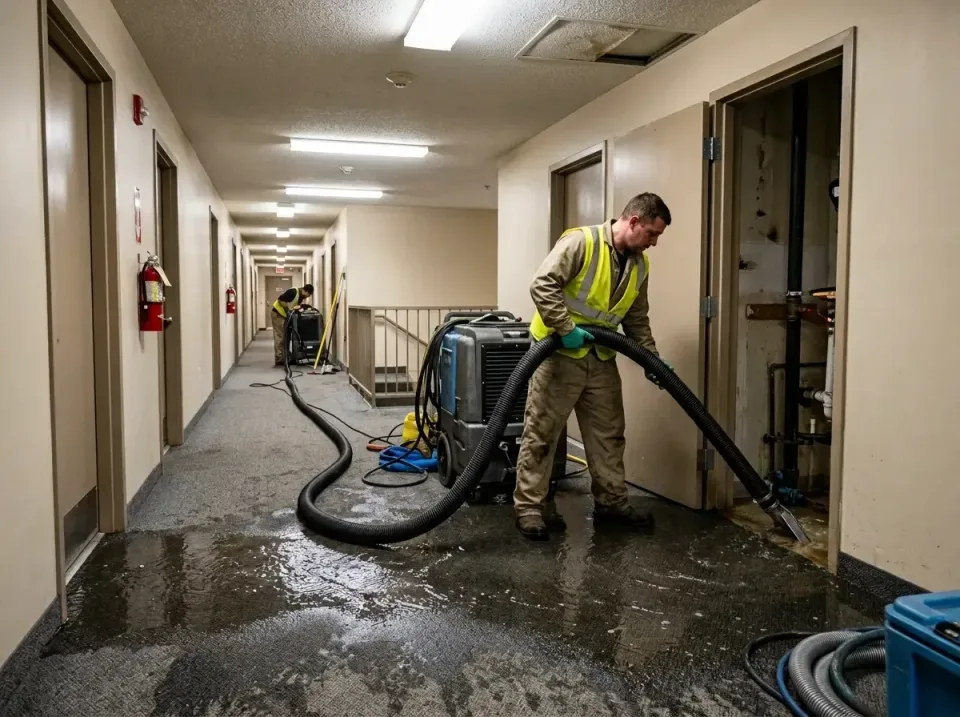 multi-unit-apartment-hallway-f-005 — frequently asked questions, Emergency Burst Pipe Water Extraction & Removal in Brown De…